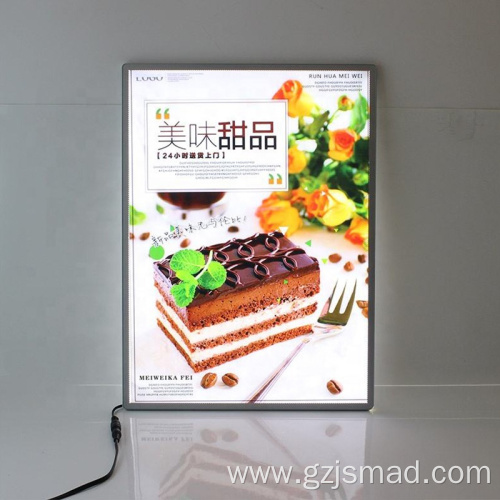 Tempered Glass Material Displays Menu Display Board